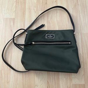 Kate Spade Army Green Nylon Crossbody Bag